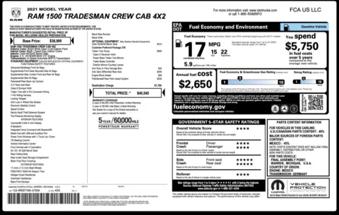 Photos of 2021 Ram 1500 Classic Tradesman for sale in Alvin, TX at Auto Boutique Texas