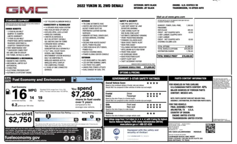 Photos of 2022 GMC Yukon XL Denali for sale in Alvin, TX at Auto Boutique Texas