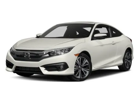 White 2017 Honda Civic Coupe EX-T for sale in Alvin, TX