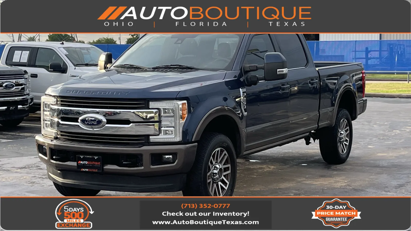 Blue 2017 Ford Super Duty F-250 SRW King Ranch for sale in Alvin, TX