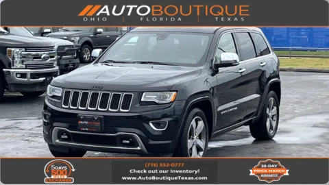 Black 2016 Jeep Grand Cherokee Overland for sale in Alvin, TX