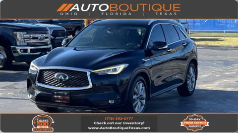 Black 2021 INFINITI QX50 LUXE for sale in Alvin, TX