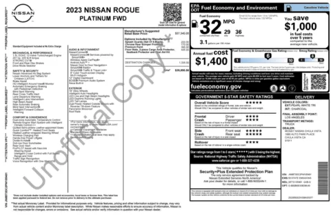 Photos of 2023 Nissan Rogue Platinum for sale in Alvin, TX at Auto Boutique Texas