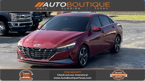 Red 2022 Hyundai Elantra Limited for sale in Alvin, TX
