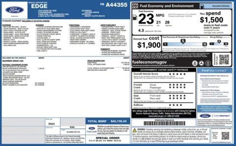 Photos of 2023 Ford Edge SE for sale in Alvin, TX at Auto Boutique Texas