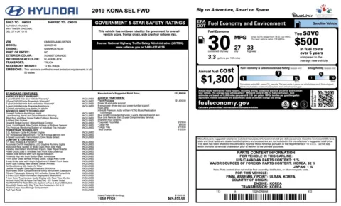 Photos of 2019 Hyundai Kona SEL for sale in Alvin, TX at Auto Boutique Texas