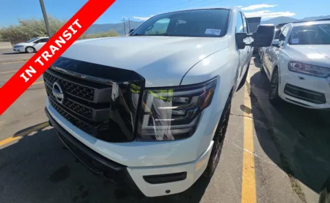 White 2023 Nissan Titan SV for sale in Alvin, TX