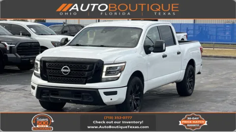 White 2023 Nissan Titan SV for sale in Alvin, TX
