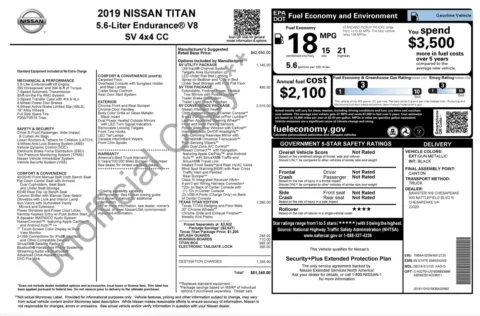 Photos of 2019 Nissan Titan SV for sale in Alvin, TX at Auto Boutique Texas