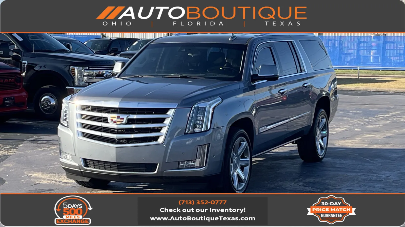 Gray 2018 Cadillac Escalade ESV Luxury for sale in Alvin, TX
