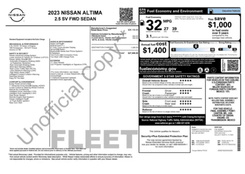 Photos of 2023 Nissan Altima 2.5 SV for sale in Alvin, TX at Auto Boutique Texas