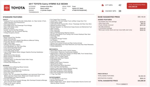 Photos of 2017 Toyota Camry Hybrid XLE for sale in Alvin, TX at Auto Boutique Texas