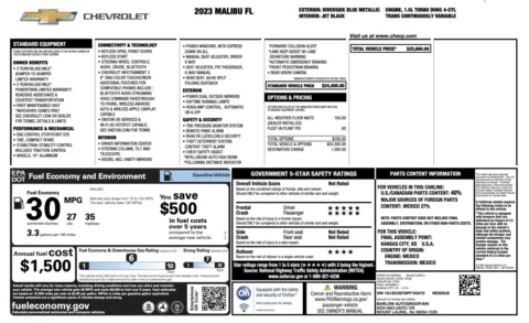Photos of 2023 Chevrolet Malibu LS for sale in Alvin, TX at Auto Boutique Texas