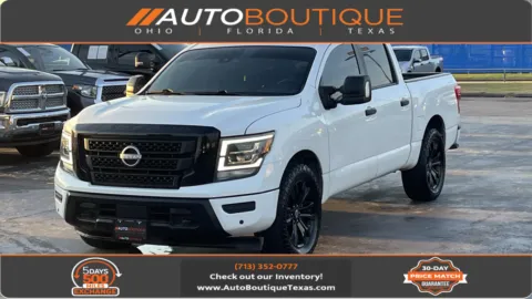 White 2023 Nissan Titan SV for sale in Alvin, TX