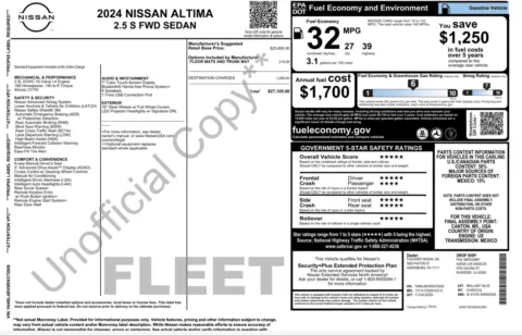 Photos of 2024 Nissan Altima 2.5 S for sale in Alvin, TX at Auto Boutique Texas