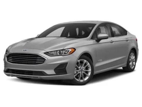 White 2019 Ford Fusion Hybrid Titanium for sale in Alvin, TX