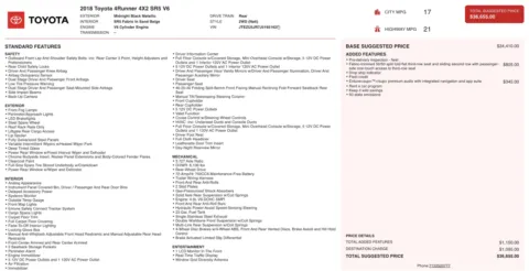 Photos of 2018 Toyota 4Runner SR5 for sale in Alvin, TX at Auto Boutique Texas