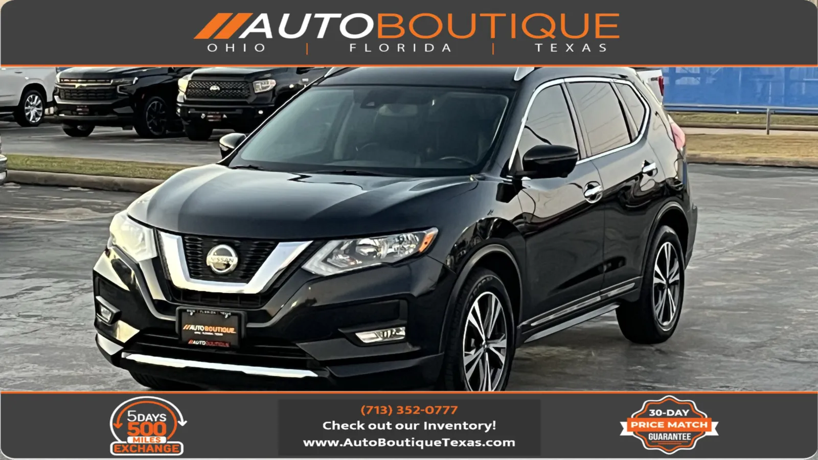 Black 2018 Nissan Rogue SL for sale in Alvin, TX