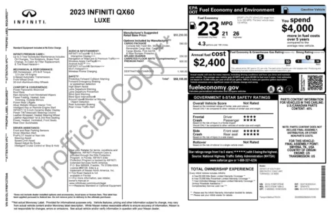 Photos of 2023 INFINITI QX60 LUXE for sale in Alvin, TX at Auto Boutique Texas