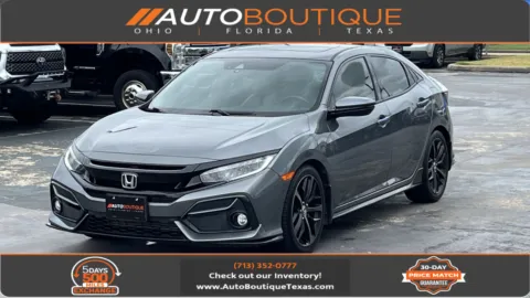 Gray 2020 Honda Civic Hatchback Sport Touring for sale in Alvin, TX