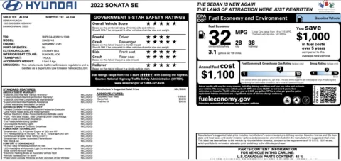 Photos of 2022 Hyundai Sonata SE for sale in Alvin, TX at Auto Boutique Texas