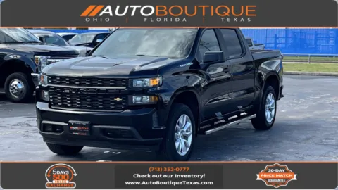 Black 2020 Chevrolet Silverado 1500 Custom for sale in Alvin, TX