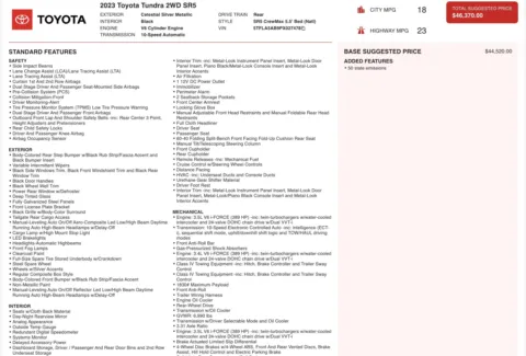 Photos of 2023 Toyota Tundra SR5 for sale in Alvin, TX at Auto Boutique Texas
