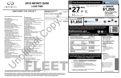 Photos of 2019 INFINITI QX50 LUXE for sale in Alvin, TX at Auto Boutique Texas