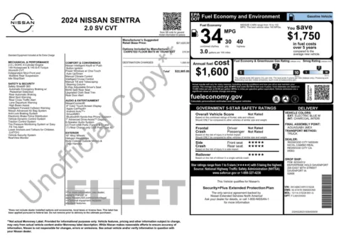 Photos of 2024 Nissan Sentra SV for sale in Alvin, TX at Auto Boutique Texas