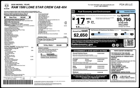 Photos of 2020 Ram 1500 Lone Star for sale in Alvin, TX at Auto Boutique Texas