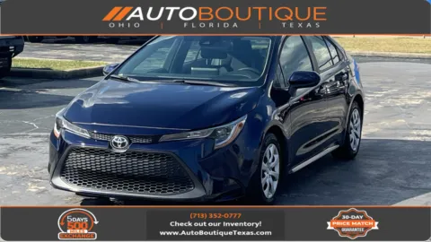 Blue 2021 Toyota Corolla LE for sale in Alvin, TX