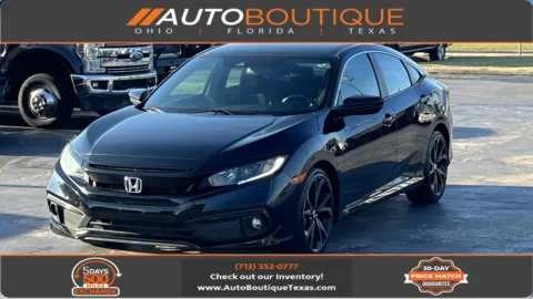 Black 2020 Honda Civic Sedan Sport for sale in Alvin, TX