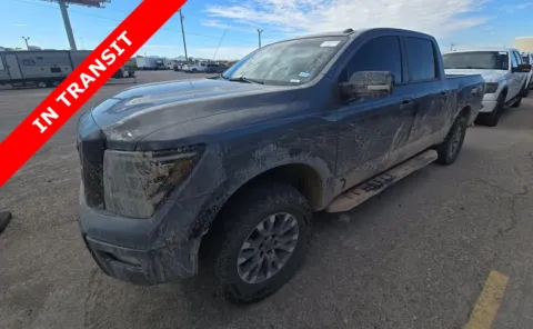 Gray 2021 Nissan Titan PRO-4X for sale in Alvin, TX