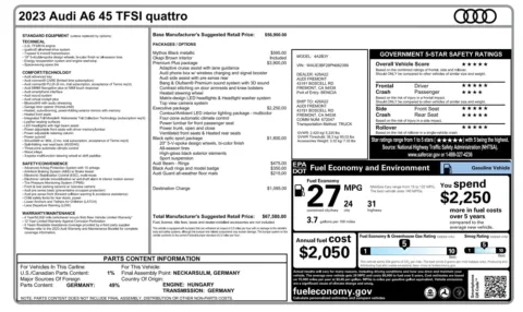Photos of 2023 Audi A6 Sedan Premium Plus for sale in Alvin, TX at Auto Boutique Texas