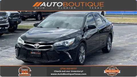 Black 2017 Toyota Camry SE for sale in Alvin, TX