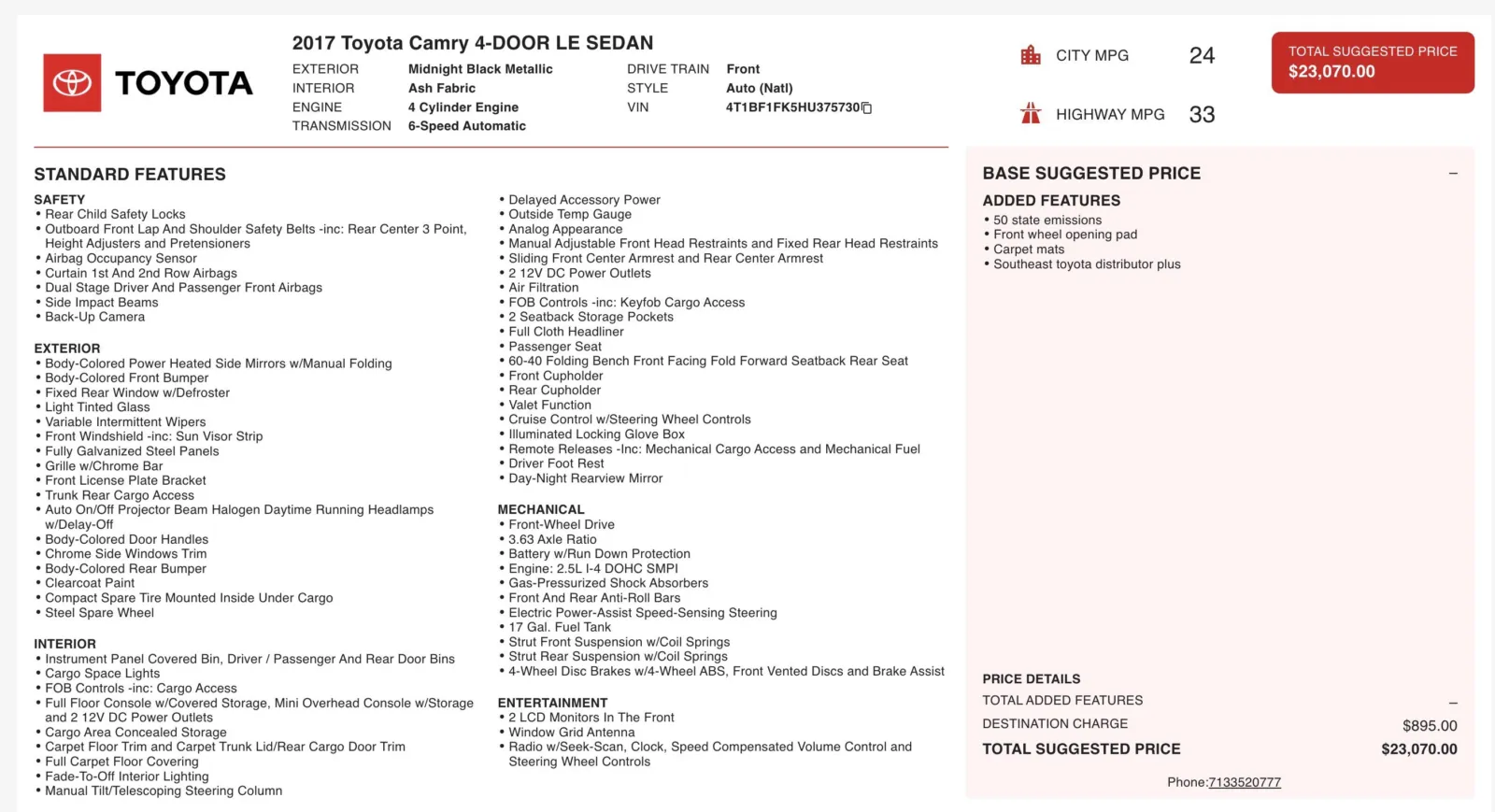 Toyota Camry photo 2