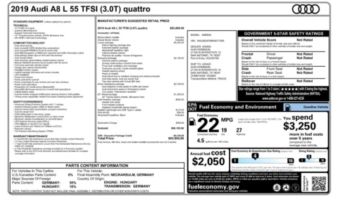 Photos of 2019 Audi A8 L quattro 55 TFSI for sale in Alvin, TX at Auto Boutique Texas