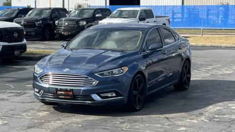 Blue 2018 Ford Fusion Titanium for sale in Alvin, TX