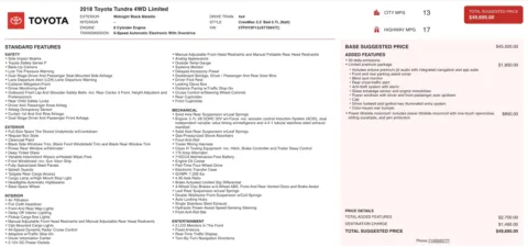Photos of 2018 Toyota Tundra Limited for sale in Alvin, TX at Auto Boutique Texas
