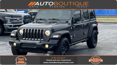 Gray 2018 Jeep Wrangler Unlimited Sport for sale in Alvin, TX