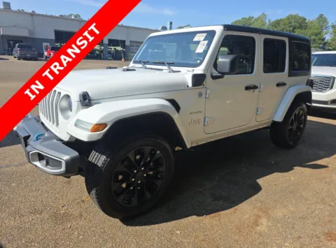White 2023 Jeep Wrangler 4xe Sahara for sale in Alvin, TX