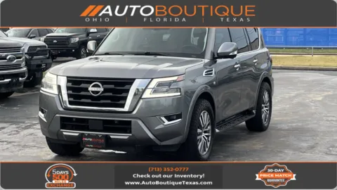 Gray 2021 Nissan Armada SL for sale in Alvin, TX