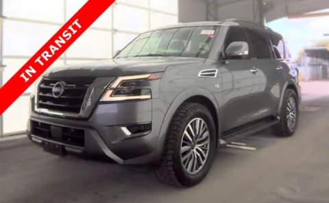 Gray 2021 Nissan Armada SL for sale in Alvin, TX