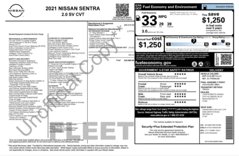 Photos of 2021 Nissan Sentra SV for sale in Alvin, TX at Auto Boutique Texas