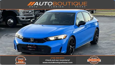 Blue 2025 Honda Civic Hatchback Sport for sale in Alvin, TX