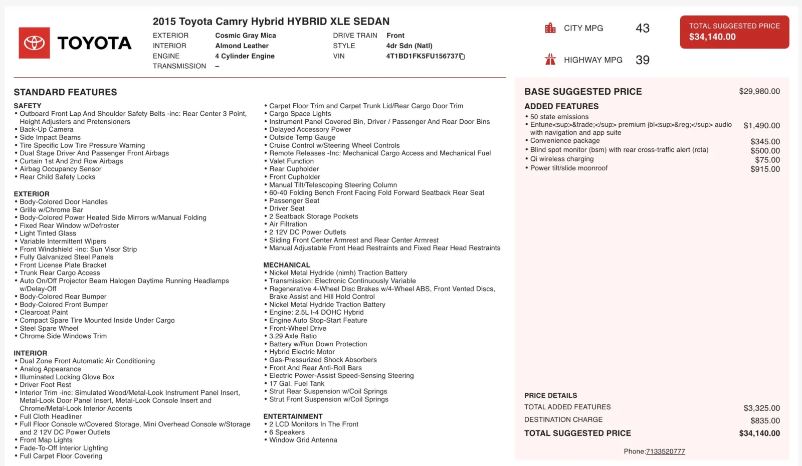 Toyota Camry photo 4
