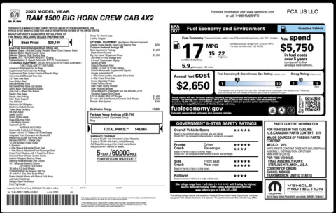 Photos of 2020 Ram 1500 Big Horn for sale in Alvin, TX at Auto Boutique Texas