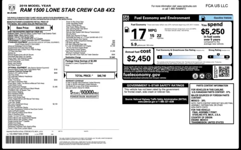 Photos of 2019 Ram 1500 Big Horn/Lone Star for sale in Alvin, TX at Auto Boutique Texas