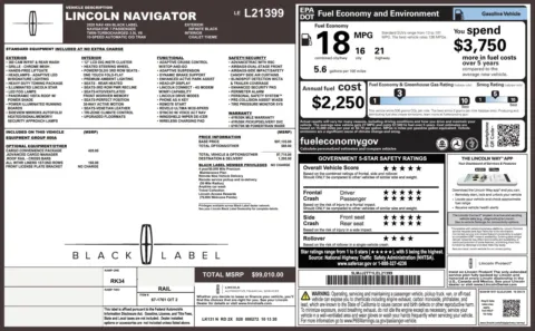 Photos of 2020 Lincoln Navigator Black Label for sale in Alvin, TX at Auto Boutique Texas