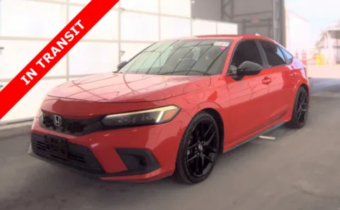 Red 2022 Honda Civic Hatchback Sport for sale in Alvin, TX